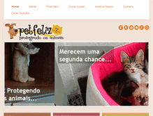 Tablet Screenshot of petfeliz.com.br
